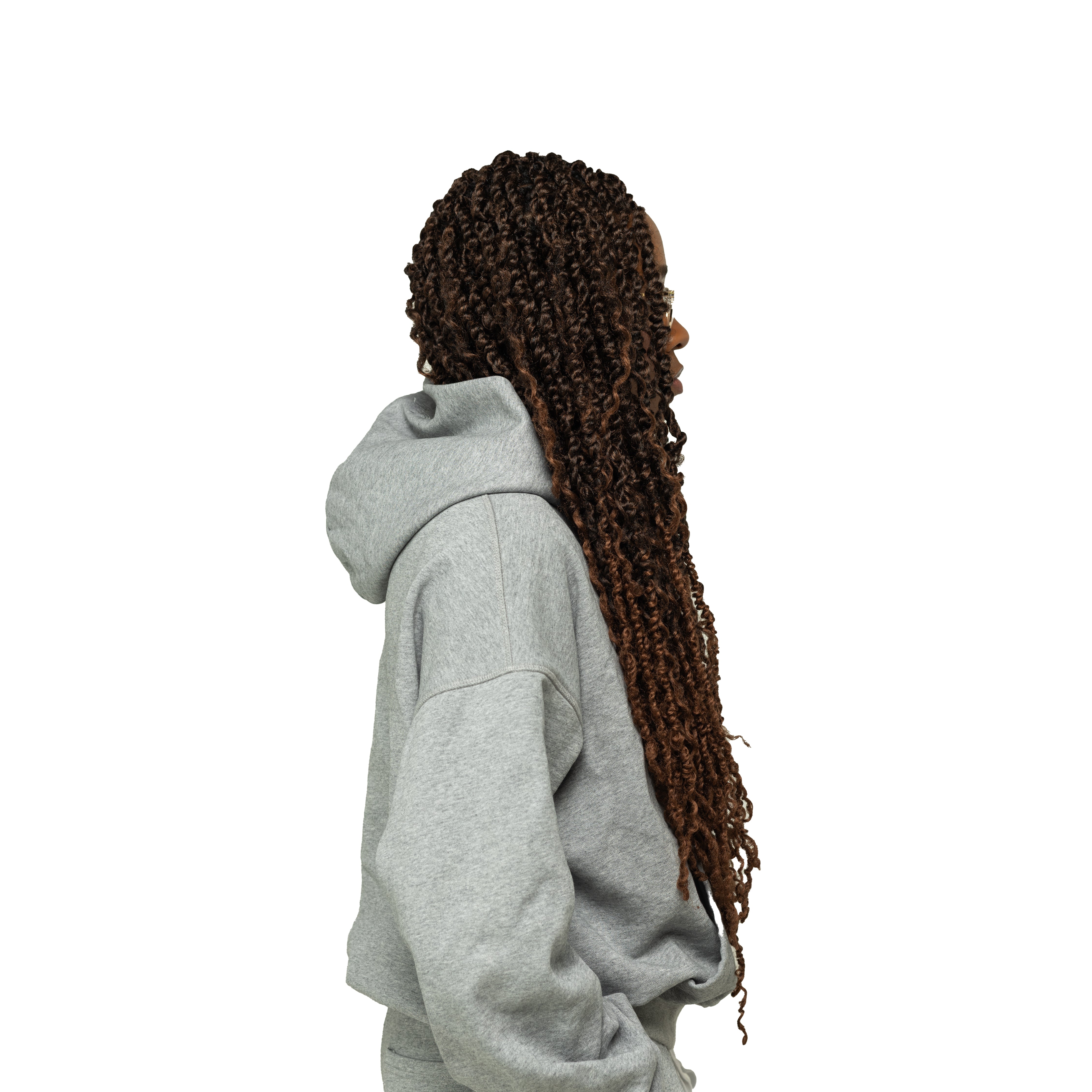 INFNITY'S REVERSIBLE GRAPHITE BLANK HOODIE