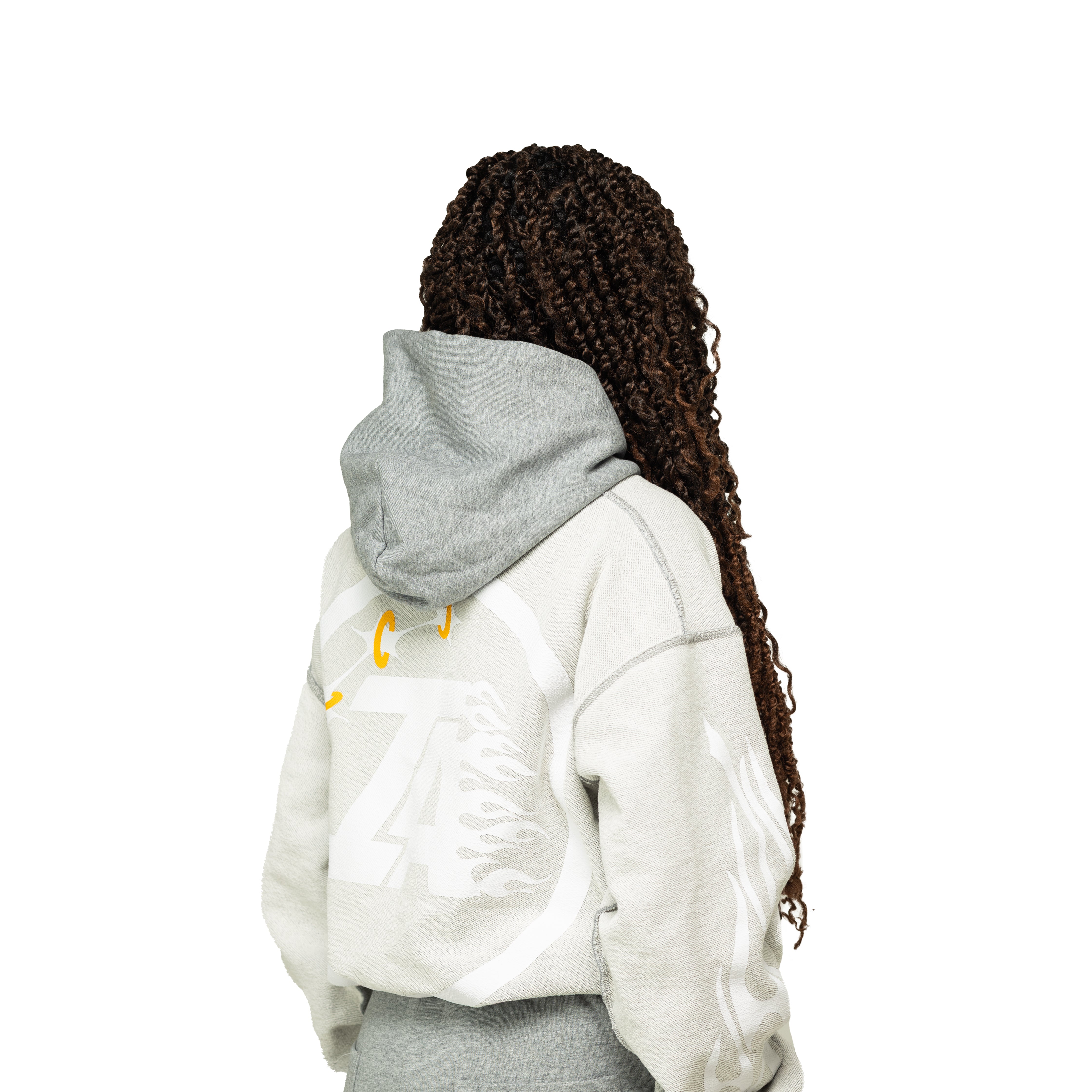INFNITY'S REVERSIBLE GRAPHITE BLANK HOODIE
